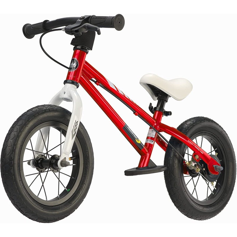 RoyalBaby Freestyle 12″ Balance Bike w/Handbrakes Kids Ages 2-5, Red (Open Box)