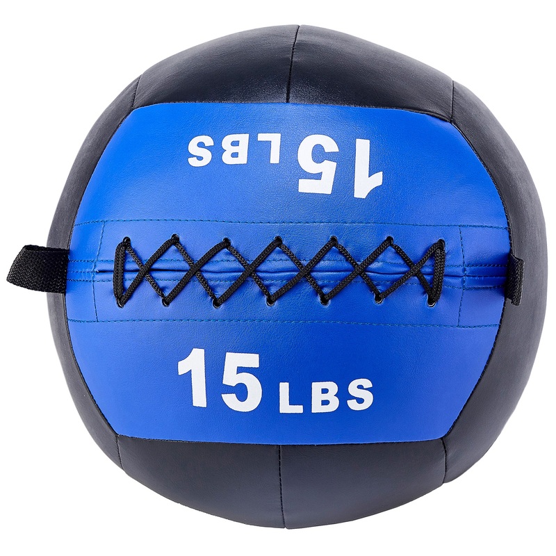 Signature Fitness Weighted Medicine Wall Ball Full Body Workout, 15 lb (Used)