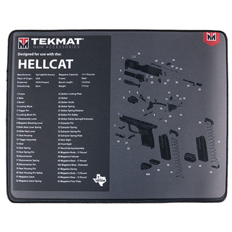TekMat TEKR20HELLCAT Ultra Premium Cleaning Mat  Springfield Hellcat Parts Diagram 15″ x 20″