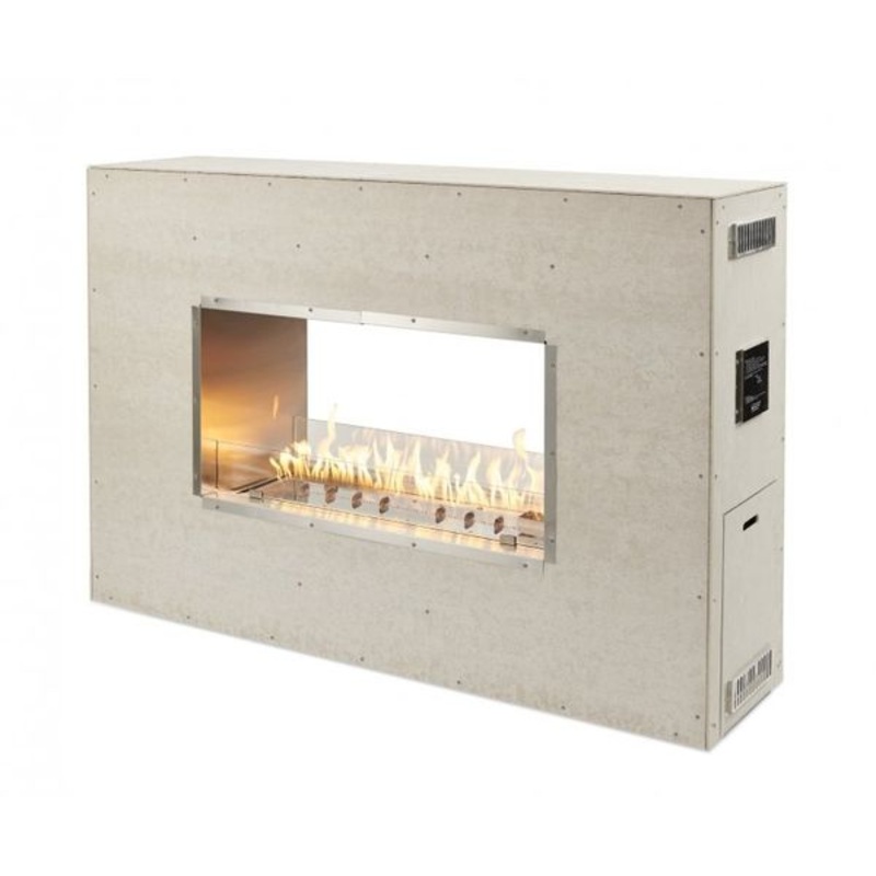The Outdoor GreatRoom 60 Inch Ready-to-Finish See-Through Outdoor Gas Fireplace – RSTL-60DNG