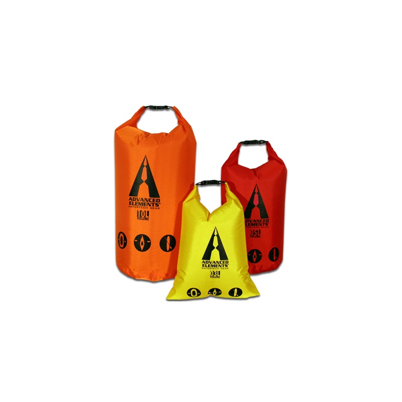 ADVANCED ELEMENTS | 10 Liters/5 Liters/3 Liters PACKLITE ROLL TOP DRY BAG SET | AE3506