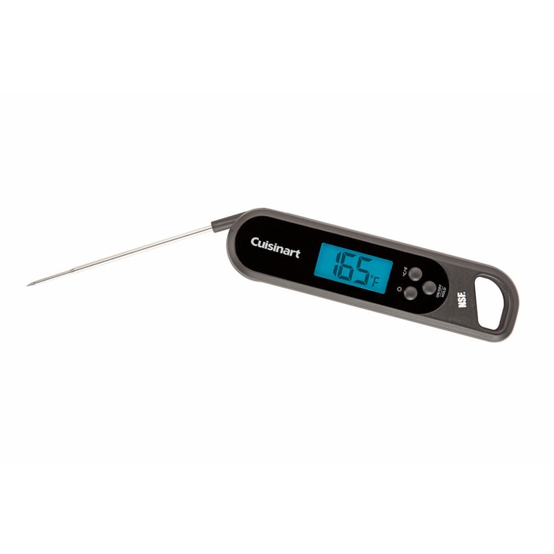 Cuisinart Grill – Quick Read Folding Grilling Thermometer, Water Resistant, NSF Certified – CSG-300
