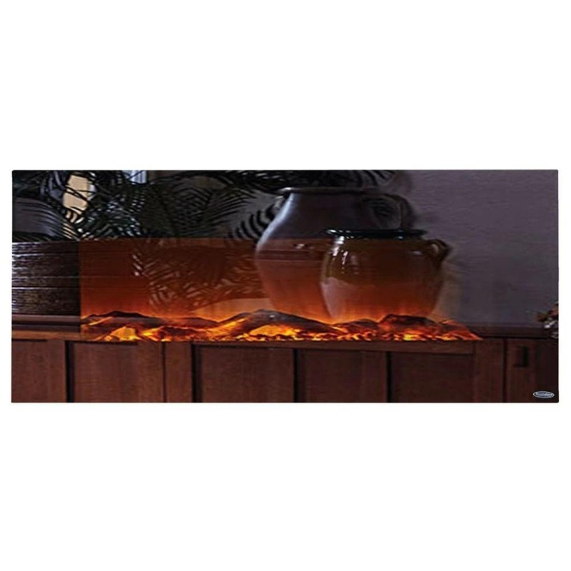 Touchstone Mirror Onyx 50-Inch Wall Mounted Electric Fireplace (#80008)