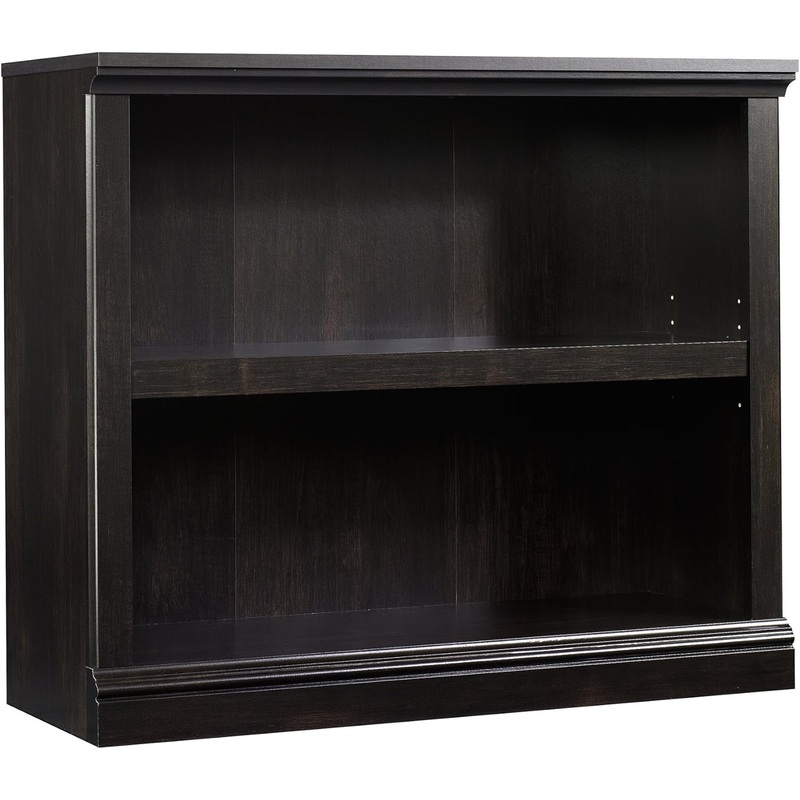 Miscellaneous Storage 2-Shelf Bookcase/ Book Shelf, Estate Black Finish Estate Black Finish Bookcase