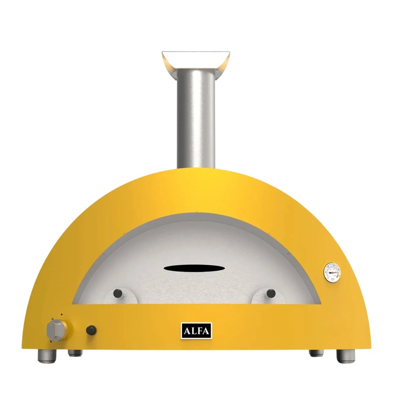 Alfa Moderno Imperial Yellow 5 Pizze Natural Gas Oven