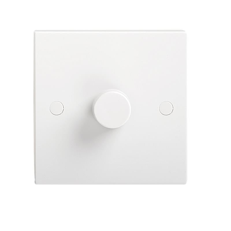 40-400W White 1G 2 Way 230V Electric Dimmer Switch Wall Plate