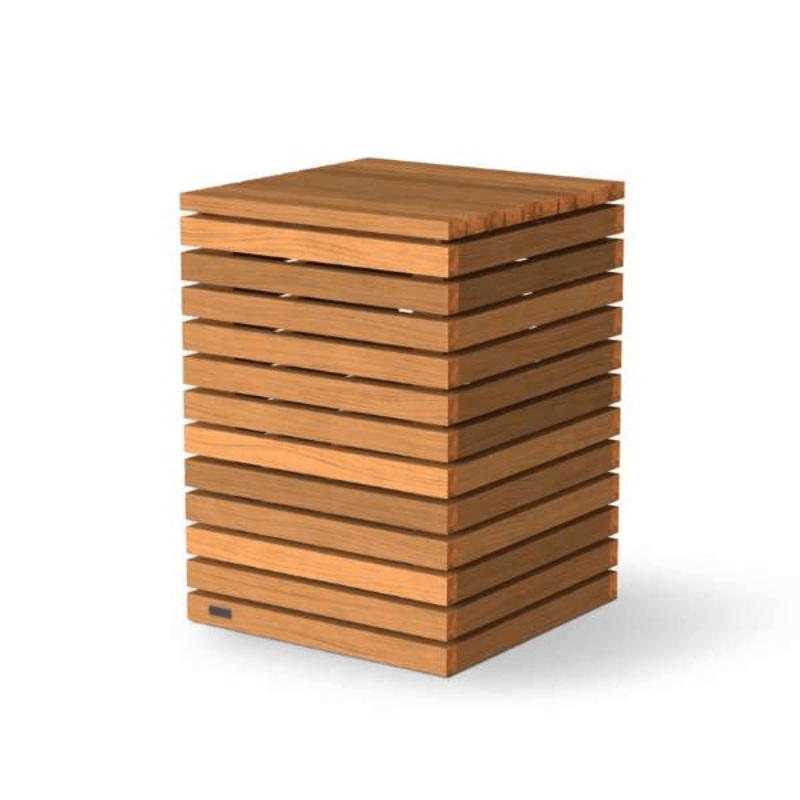 EcoSmart Fire Propane Tank Cover in Teak