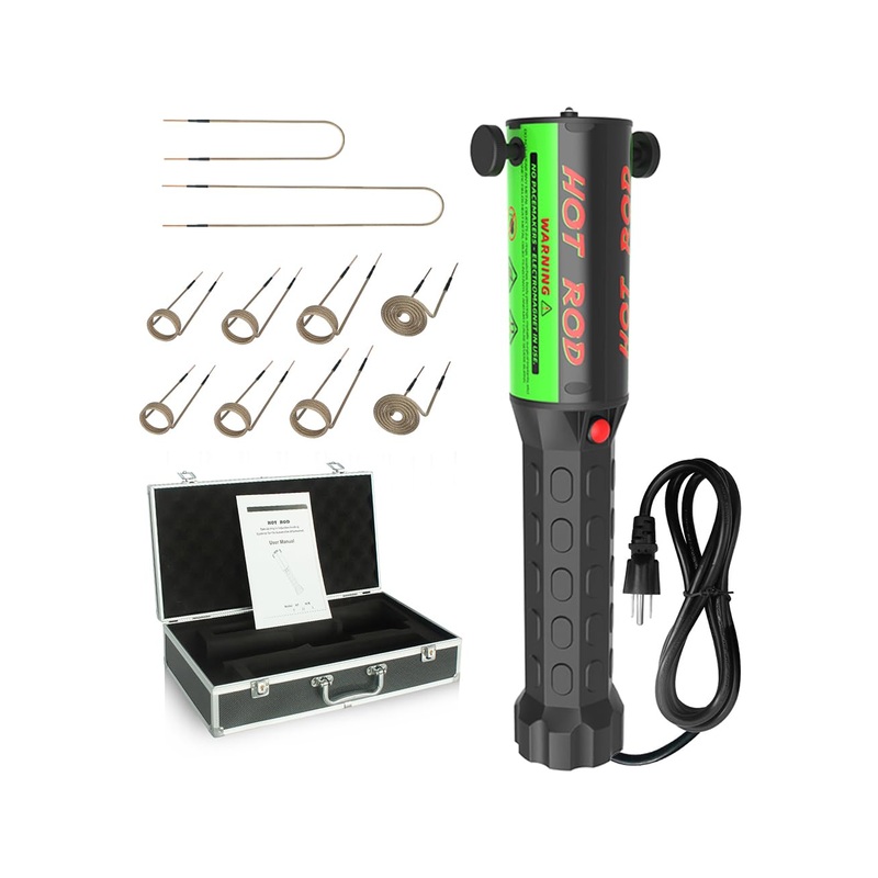 Solary Heat Induction Tool – 1100W 110V Handhled Magnetic Induction Heater Kit with 10 Coils, Rusty Screw Removing Tool