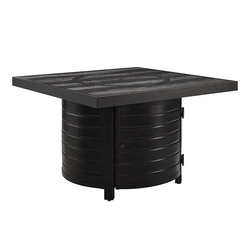 Yorke 40″ Square Aluminum Convertible Gas Fire Pit Table