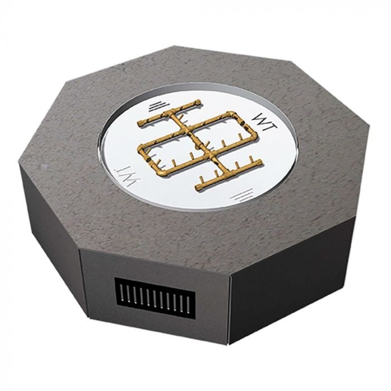 Warming Trends Crossfire FO Octagon Ready To Finish Fire Pit Kit, 60×18-Inch Natural Gas