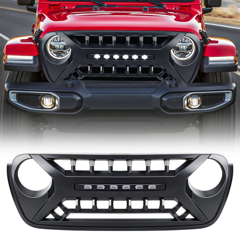 AMERICAN MODIFIED Grille w/Lights for Jeep Wrangler JL & Gladiator JT (Open Box)