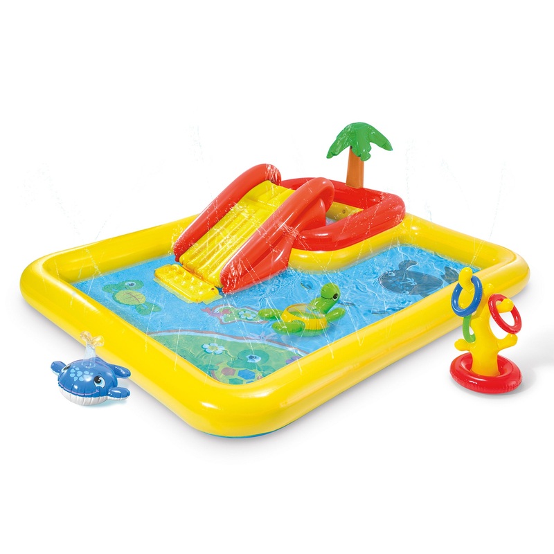 2) Intex Ocean Play Center Kids Inflatable Wading Pool – 57454EP (Open Box)