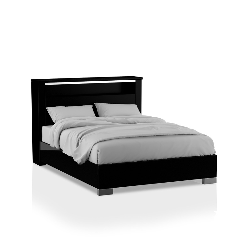 Shorehaven Bookcase Queen Bed in Black