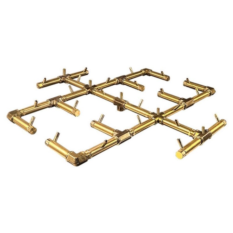 Warming Trends Original CROSSFIRE 31-Inch Brass Gas Burner Liquid Propane No Flex Line No Plate