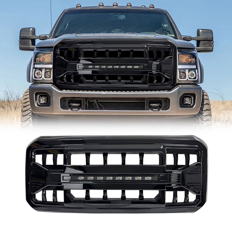 AMERICAN MODIFIED Armor Grille for ’11-’16 Ford F250 w/Off Road Lights(Open Box)