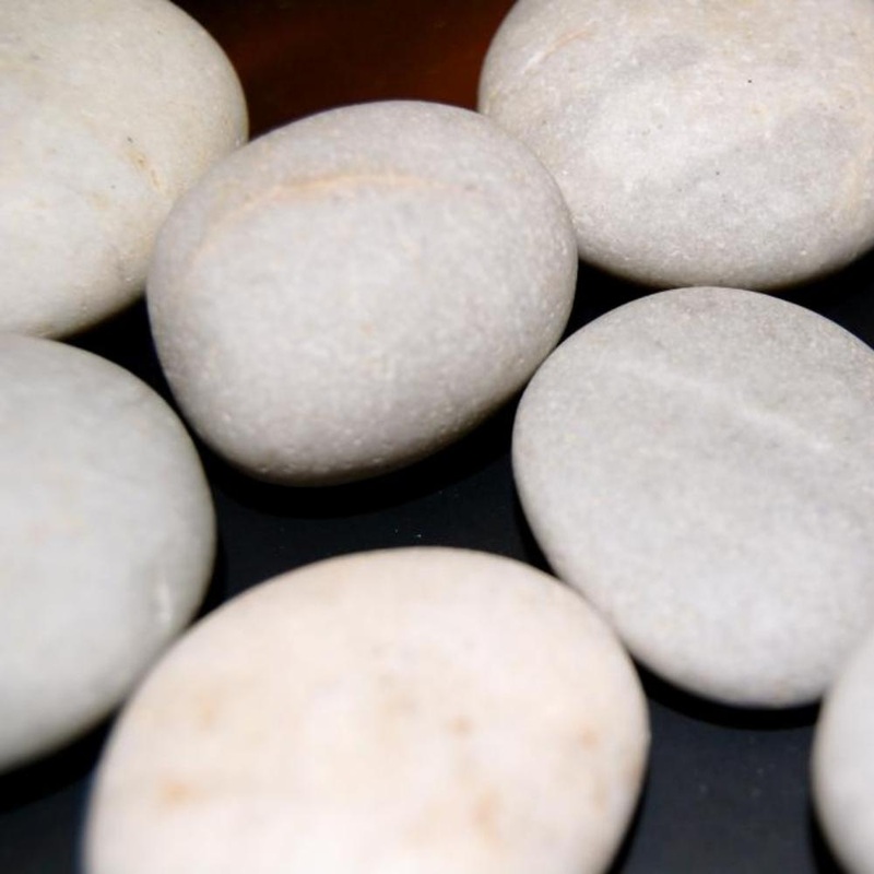 Eco-Feu Decorative Rocks for Ethanol Fireplaces White