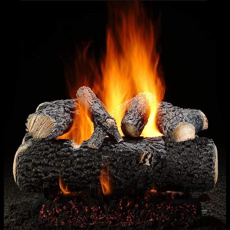 36″ Grand Oak Single Side Vented Gas Log – Hargrove