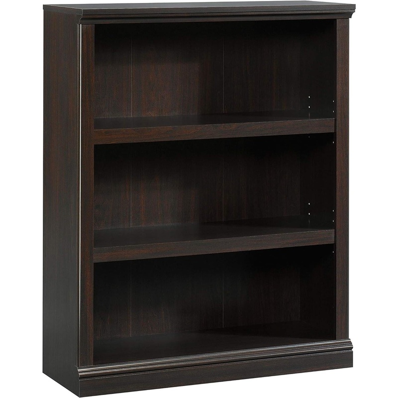 Miscellaneous Storage 3-Shelf Bookcase/ Book Shelf, Jamocha Wood Finish Jamocha Wood