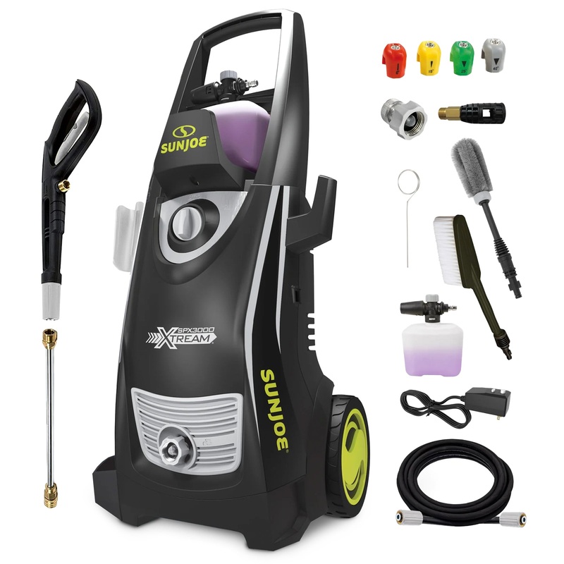 Sun Joe Electric Pressure Washer, Portable Washer, SPX3000-XT1, PWMA Certified