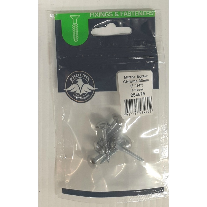 1 1/4″ Mirror Screws Chrome (6) Default