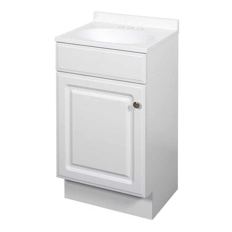 Zenna Home Single White Vanity Combo 18″ W X 16″ D X 35″ H