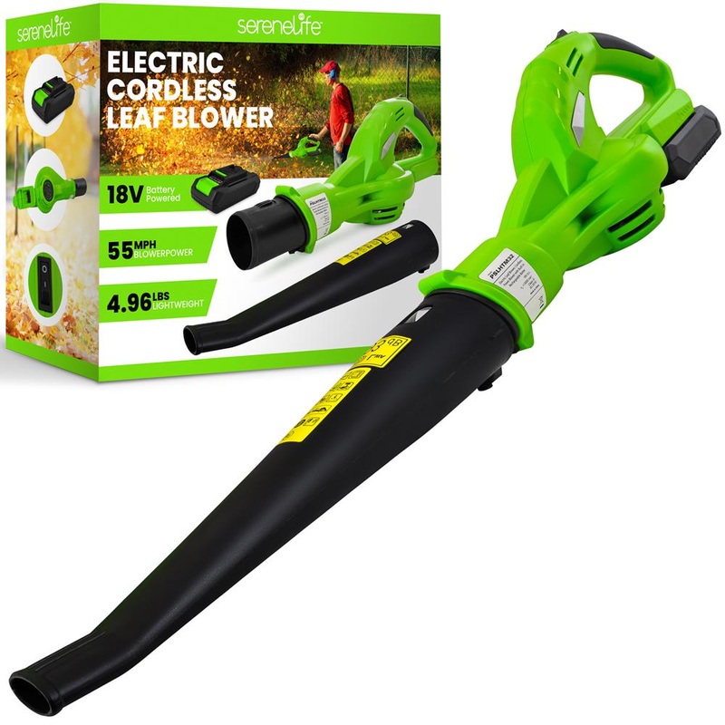 18V Electric Leaf Blower – Cordless Power Blower With Built-In Rechargeable Battery