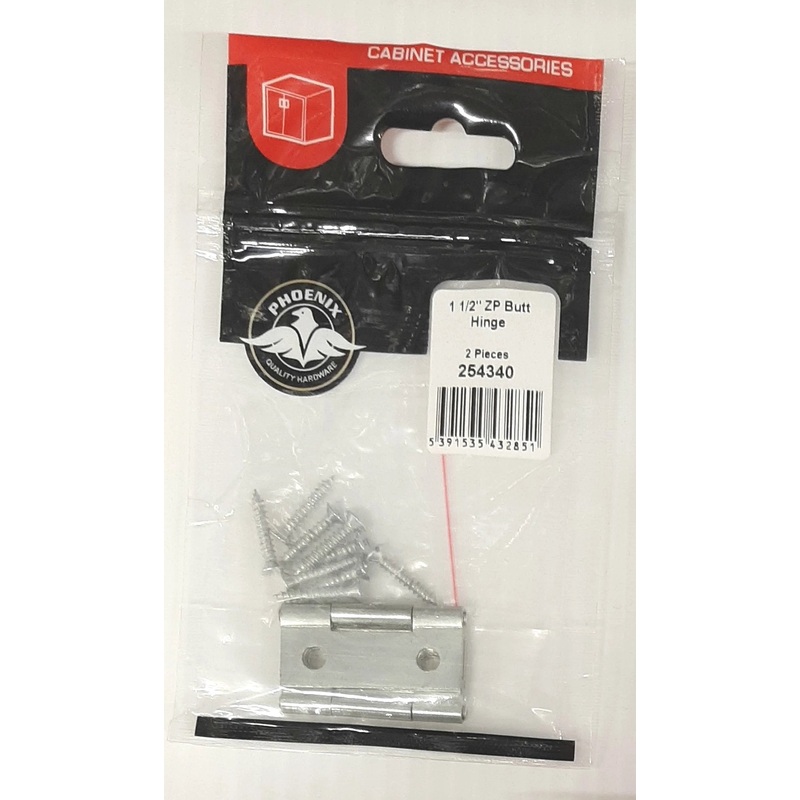 1 1/2″ Steel Butt Hinge (Pair) Default