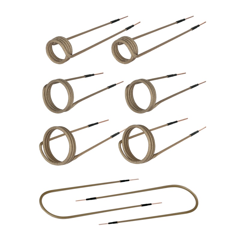 Solary Induction Heater Coil Kit – 8 Pcs Multi-turn Helical Induction Coil for Magnetic Induction Heater
