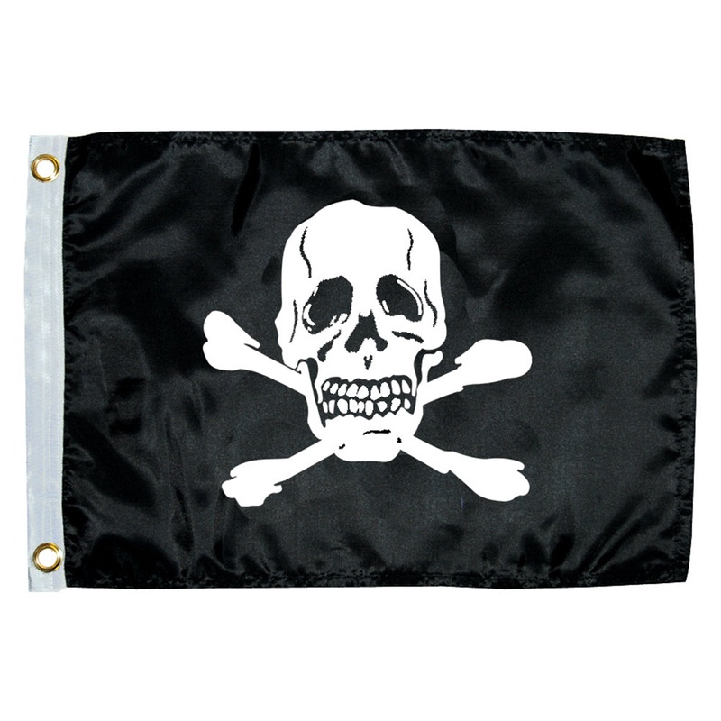 Taylor Made 12″ x 18″ Jolly Roger Novelty Flag [1818]