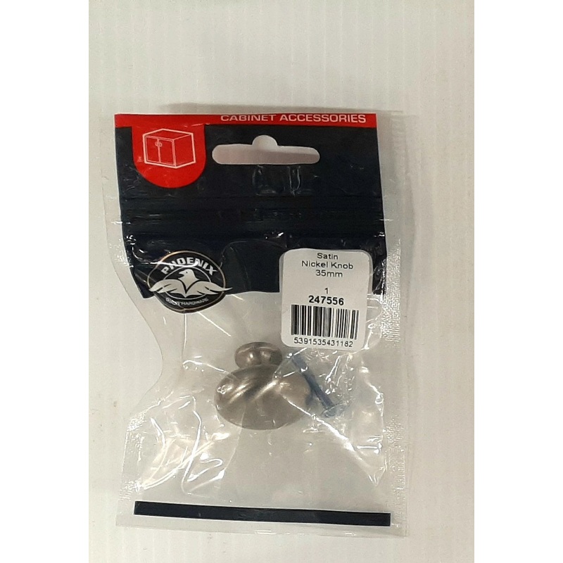 Satin Nickel Knob 35mm Default