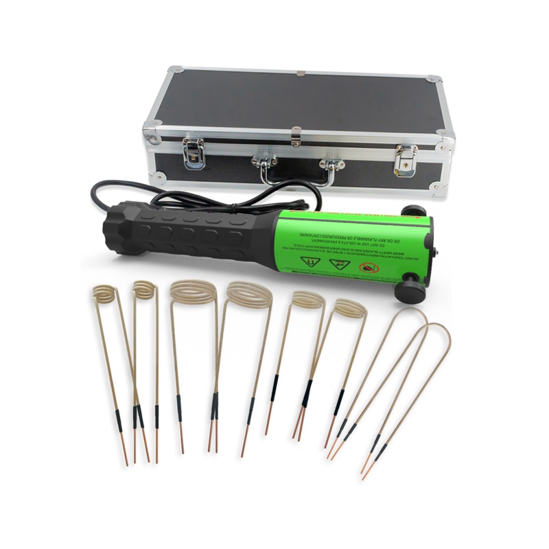 Solary Induction Heater Kit  1100W Rusty Bolt Remover with Coils & Black Aluminum Case 8 Coils