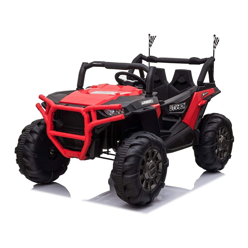 TOBBI 12V Kids Electric Battery-Powered RideOn 3 Speed Toy SUV Car Red(Open Box)