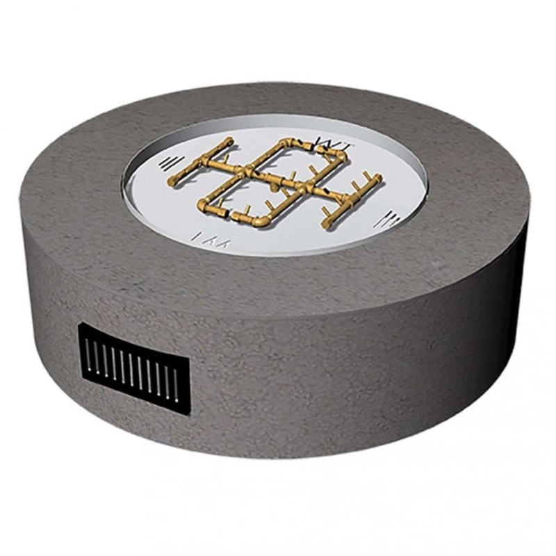 Warming Trends Crossfire FC Circular Ready To Finish Fire Pit Kit, 60×18-Inch Natural Gas