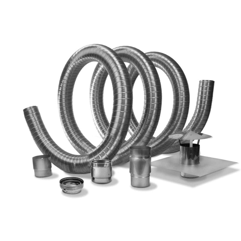 Selkirk – 4″ Pellet Pipe Flex Kit (Pellet Vent – VP – Type L) 4″x25′