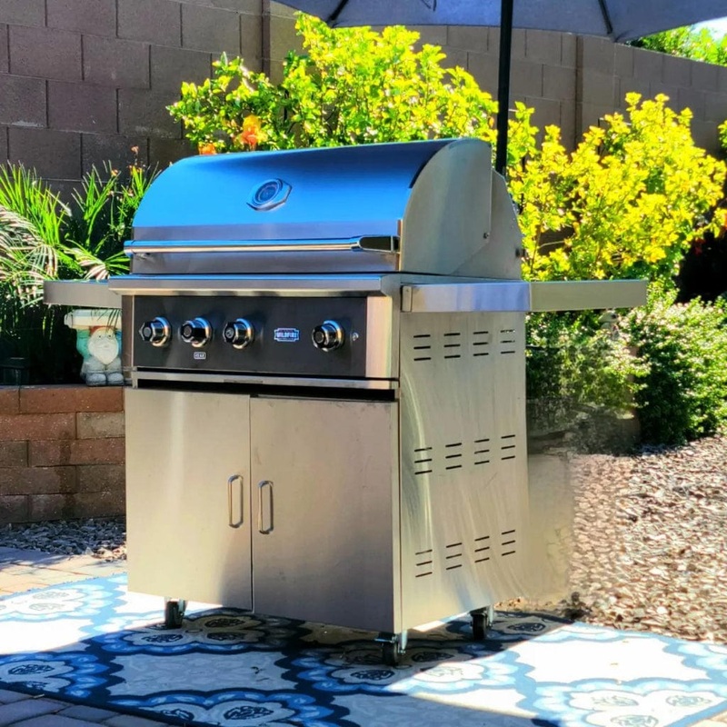 Wildfire Ranch Pro Stainless Steel 36″ Freestanding Gas Grill Natural Gas