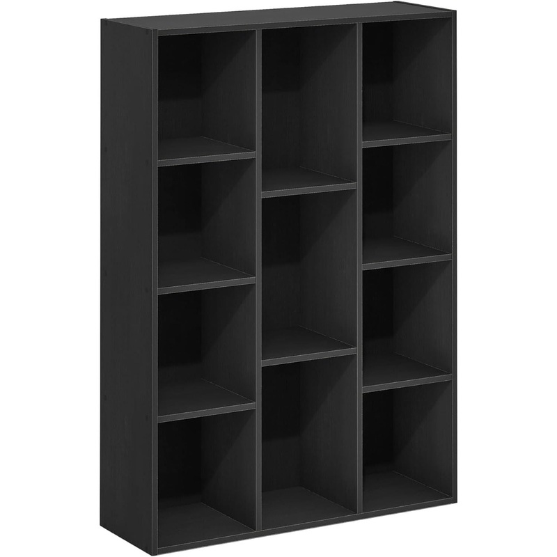 Luder 11-Cube Reversible Open Shelf Bookcase, Blackwood Blackwood 11-Cube