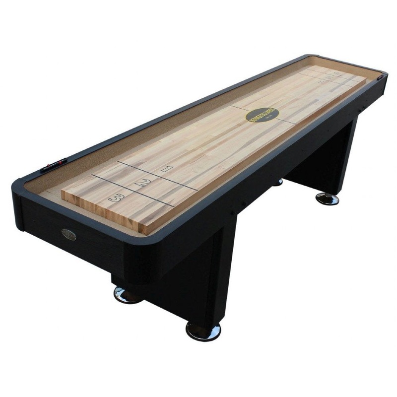 “The Standard” 9 foot Shuffleboard Table in Black | Shuf9B