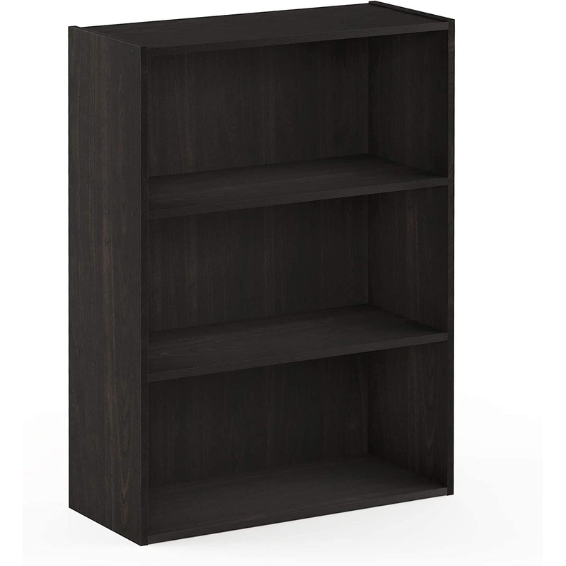 Pasir 3-Tier Open Shelf Bookcase, Dark Espresso Dark Espresso 3-Tier