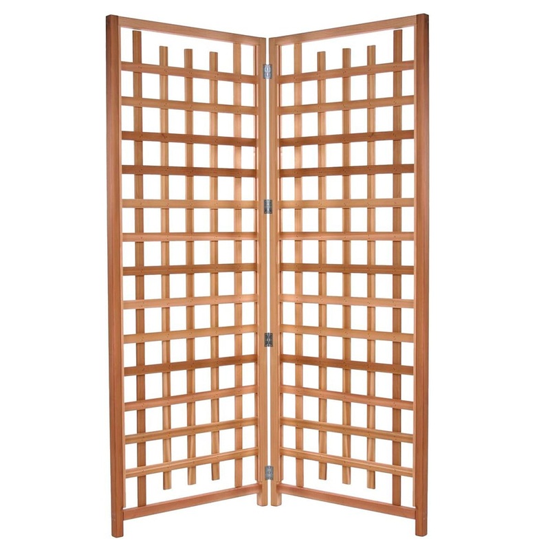 All Things Cedar 2-Piece Outdoor Single Trellis for Climbing Plants (Open Box)