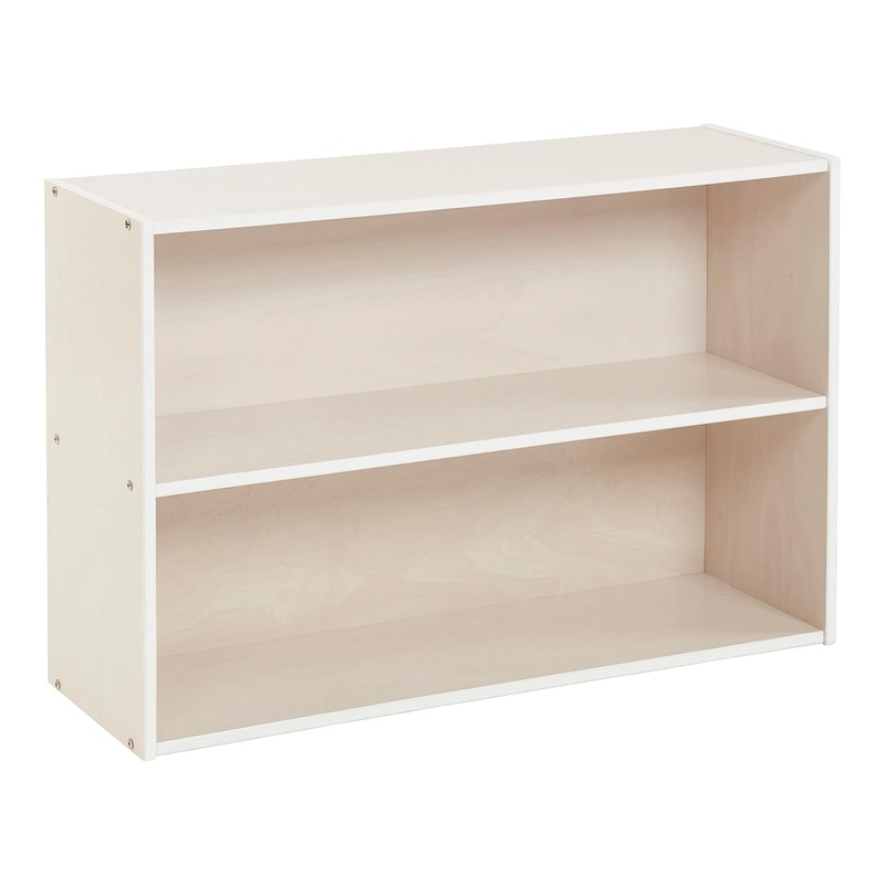 Streamline 2-Shelf Storage Cabinet, 24In, Kid’S Bookshelf, White Wash White Wash