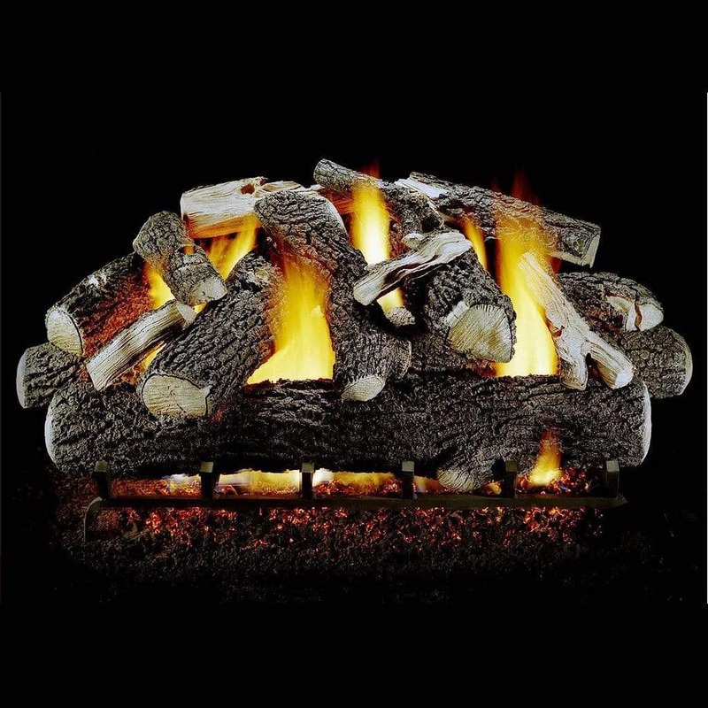 48″ Summit Oak Single Side Large Vented Gas Log – Hargrove