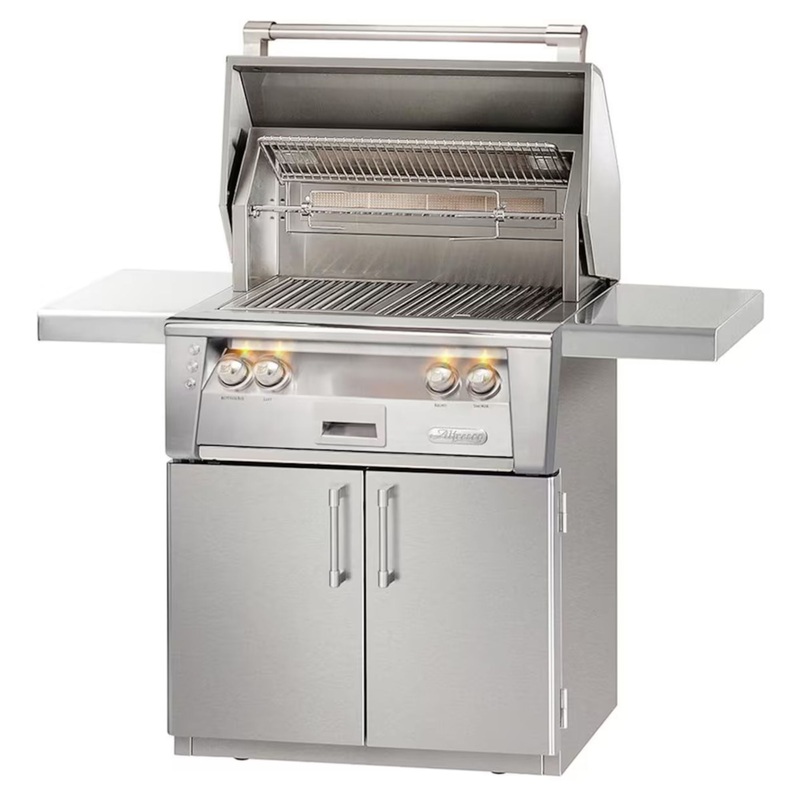 Alfresco 30-Inch Stainless Steel Freestanding Gas Grill w/ Rotisserie & Sear Zone Propane Stainless Steel