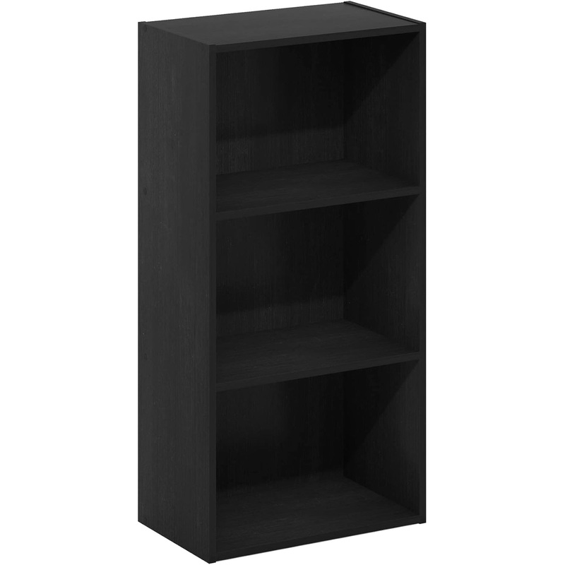 Luder 3-Tier Open Shelf Bookcase, Blackwood Blackwood 3-Tier