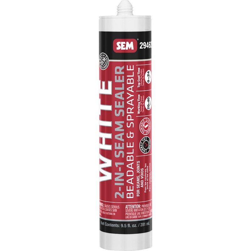 SEM 2-IN-1 Seam Sealer – 9.5oz Tube – White [29462]