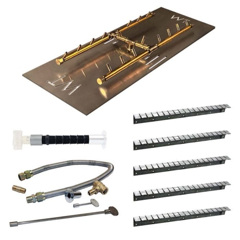 Warming Trends Crossfire UPK Universal Paver Kit For 32×17.5-35×20.5-Inch Rectangular Openings Natural Gas