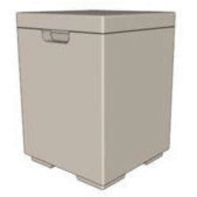 The Outdoor Plus Concrete Propane Tank Enclosure OPT-GFFRCSTND Ash