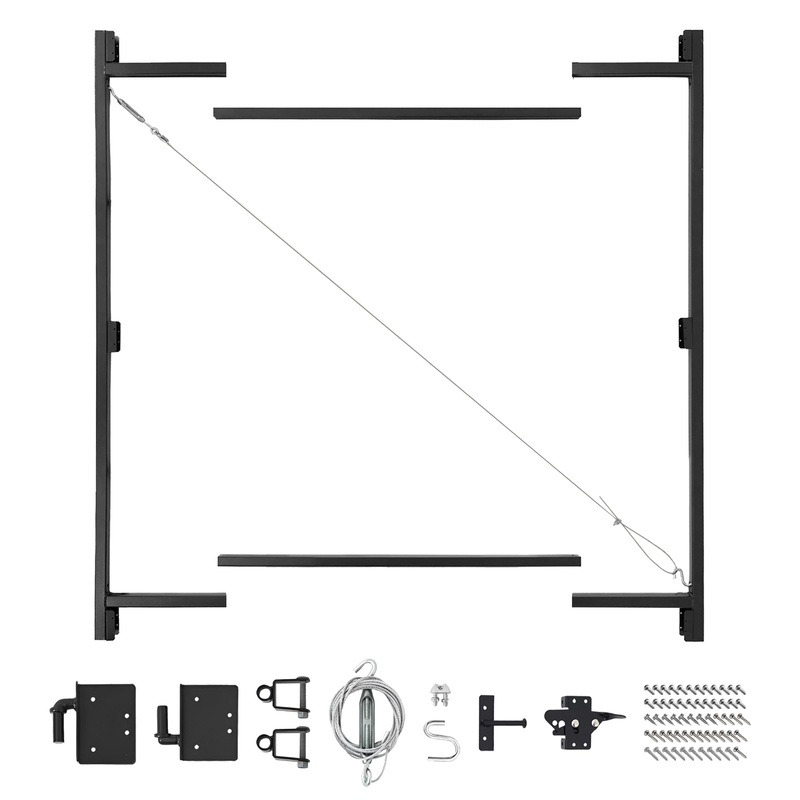 Adjust-A-Gate Steel Frame Gate Building Kit, 36″-60″ Wide 7′ High (For Parts)