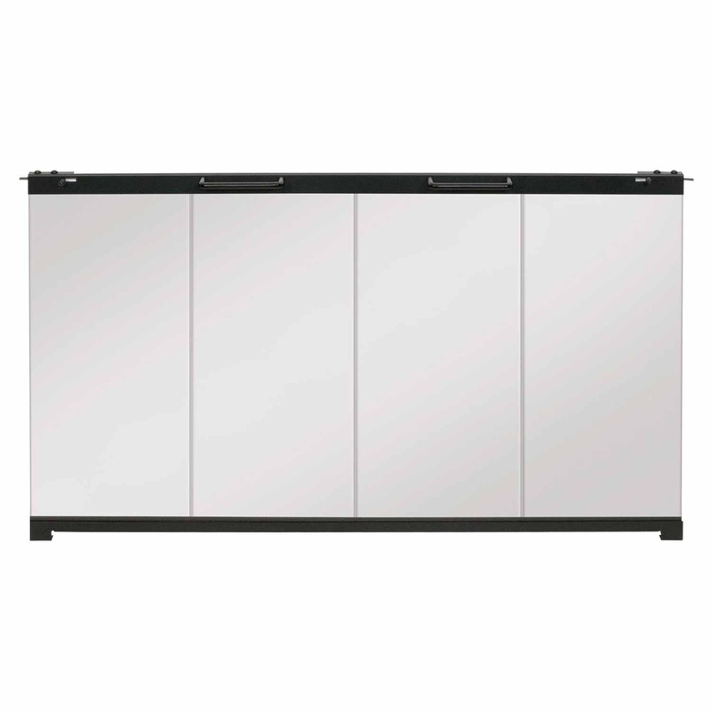 Dimplex Glass Bi-Fold Look Door for 45-inch Deluxe Built-In Firebox BFDOOR45BLKSM