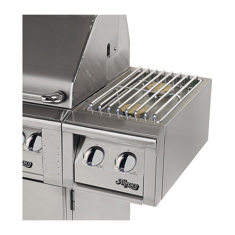 Alfresco 14-Inch Natural Gas Cart Mounted Double Side Burner for Freestanding Grills – AXESB-2C-NG alfresco-sideburner-master