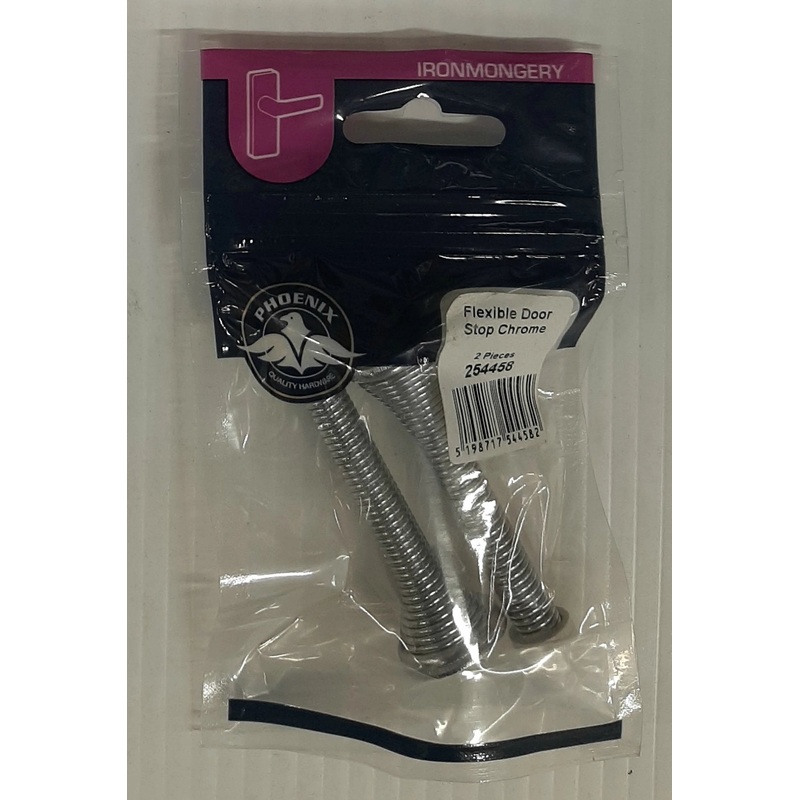 Flexible Door Stop Chrome (2) Default
